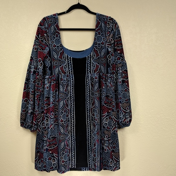 Free People Oh So Easy Babydoll Velvet Dress - Picture 4 of 9